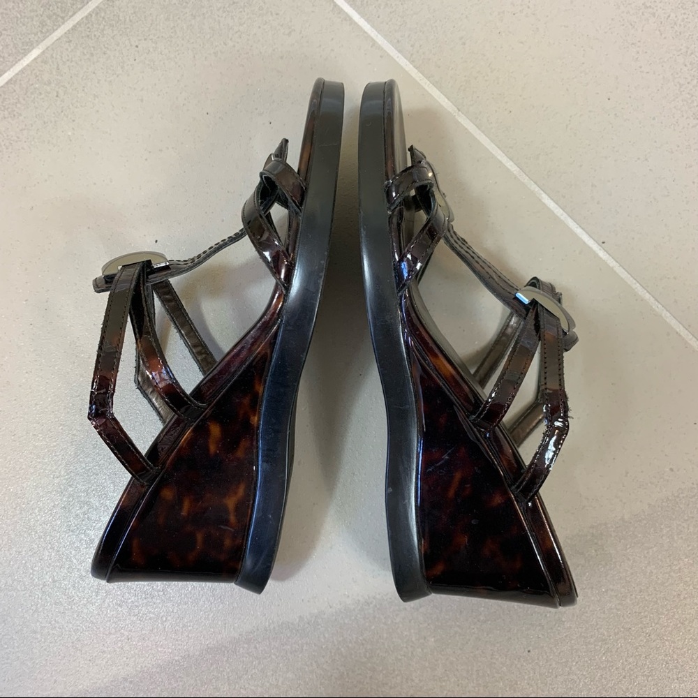 Stuart Weitzman Wedge Slides Sandals - image 7